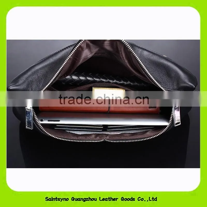 15062 Large capacity leather fashion man bag