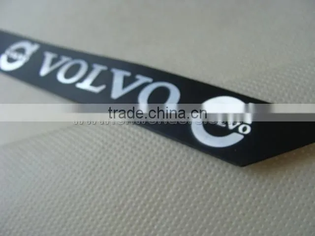 Highlight metal car nameplate