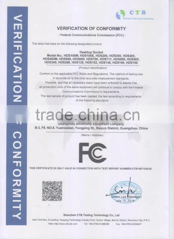 CE RoHS FCC Electric Tabletop Flip Socket for Conference Table