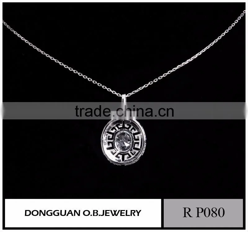 Latest wholesale costume jewelry silver pearl pendant jewellery necklace