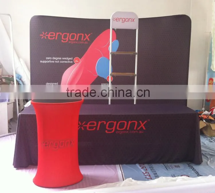 Flame Retardant Trade Show Stretch Polyester Table Cloth