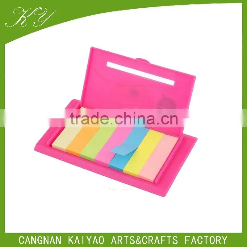 customized PVC transparency colorful sticky note manufacturer in wenzhou china