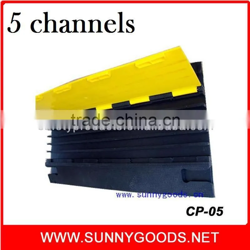 heavy duty rubber cable protector 5 channel