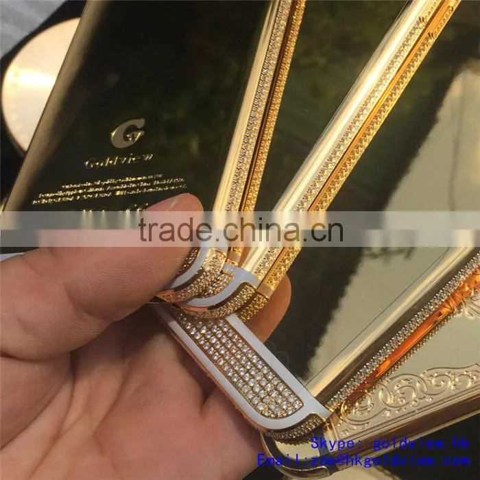 luxury housing for iphone 6 24k shiny gold edition(mirror gold housing)
