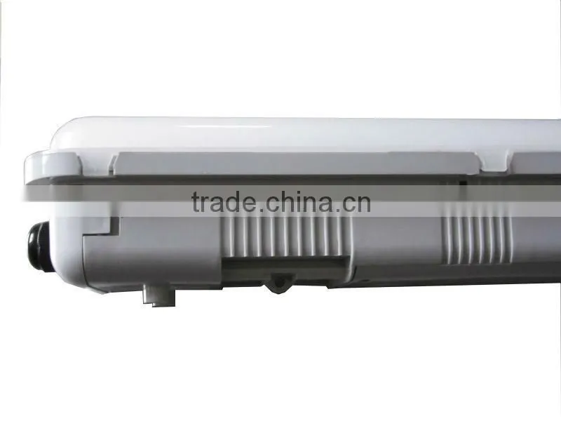 LED tri-proof light IP65, with opal, milky, frosted cover, with sensor