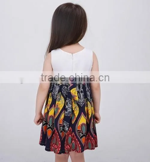 wholesale factory price baby kids party wear dresses boutique fashion kids dresses for girls 2016