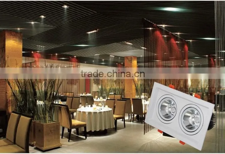 6.5 inch square down light 20W 30watt rectangular downlight with Cree chip