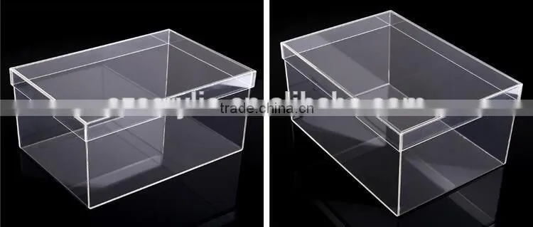 with lid clear acrylic shoe box display case