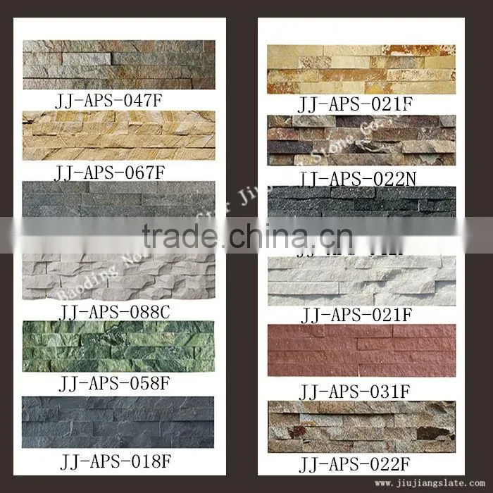Grey chanfering natural culture stone veneer
