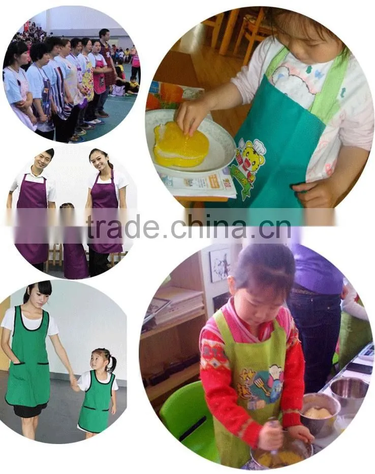 DIY printed waterproof waist painting art apron for adults and children