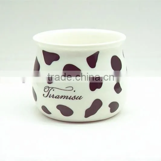 hot-sale food safe caremic cup tiramisu packing cup pudding cup wholesale