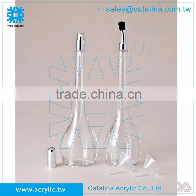 Acrylic Plastic Salt Sugar pot set with spoon