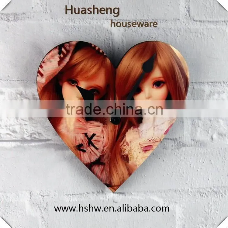 Heat transfer wooden clock dial face