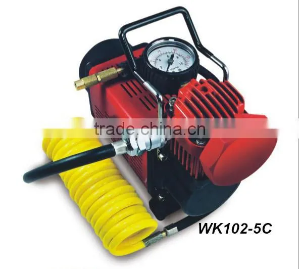 12 volt DC portable portable car tire inflator pump/car tire pump/car mini air compressor
