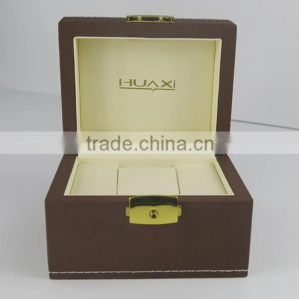 2015 Guangzhou Wholesale Factory Price PU Leather Watch Boxes Display