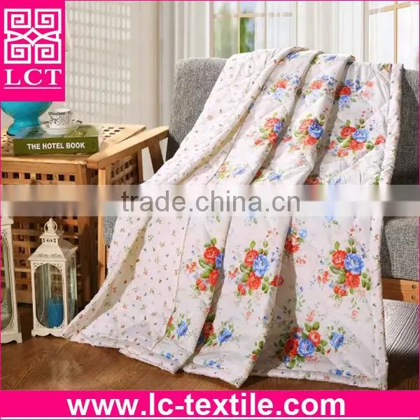 custom design reactive dye 100% AZO free microfiber polyester hotel quilt for promotion(LCTQ-0009)