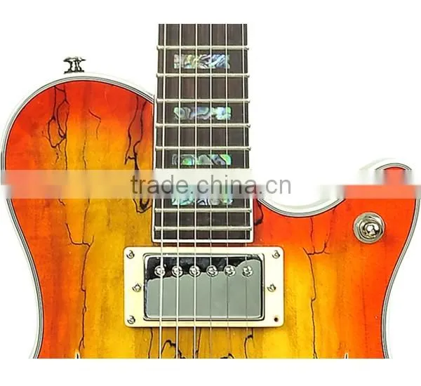 wholesale cheap price half hand made plywood jazz guitar