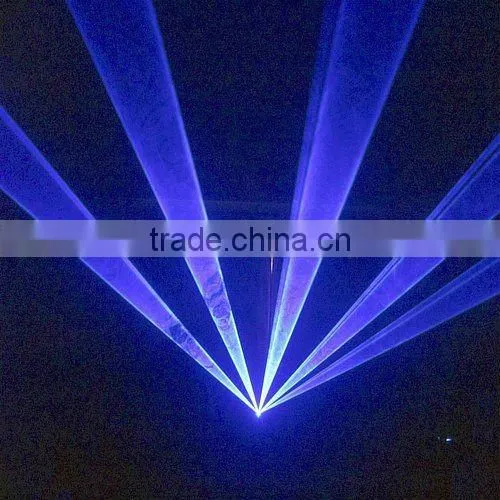 Blue laser light projector animation laser show