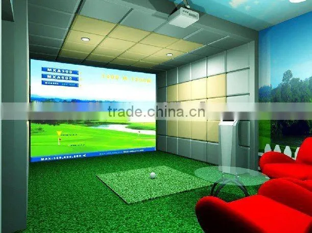 china 3D screen indoor golf simulator