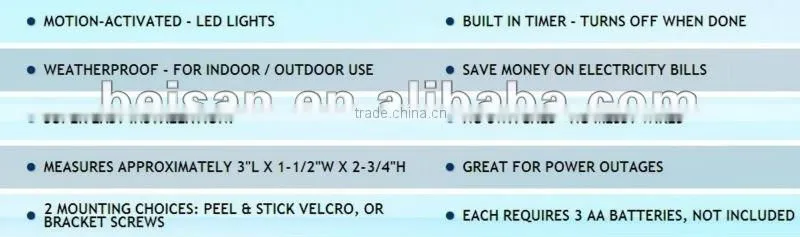 Mighty light Infrared LED sensor light