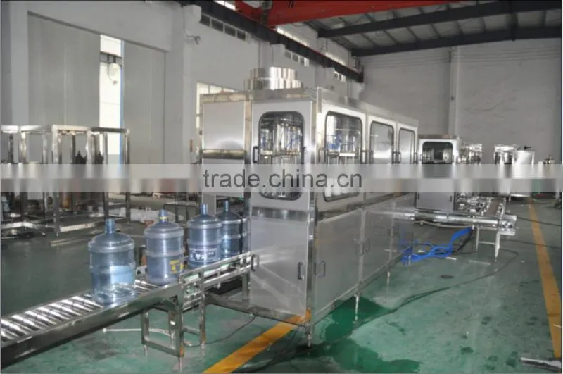Automatic 5 Gallon barrel drinking water filling machine / bottling line