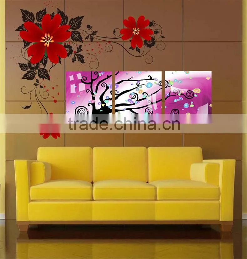 dropshipping abstract oil painting with canvas printing of home decor to room