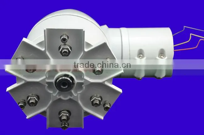 300w wind turbine generator 6 PCS blades for homes+wind/solar hybrid controller(LCD display)+600w off grid inverter