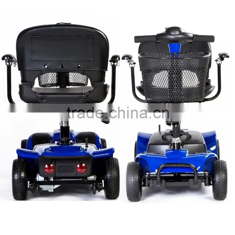 Electric scooter 180W 4 wheel adult mobility scooter for adults, dual pedal scoota