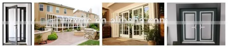Double sides latch French swing door