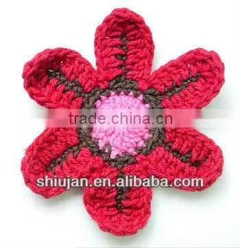 handmade crochet fruit motif for garment