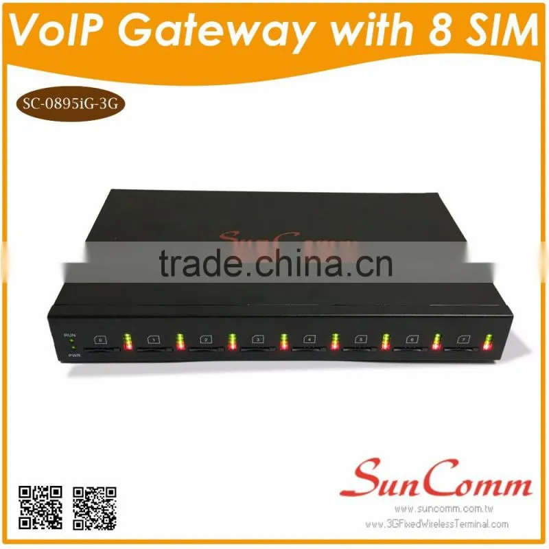 SC-0895iG Quad band GoIP GSM Gateway with 8 ports