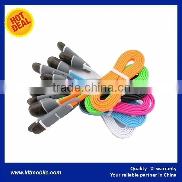 Micro USB and iph Cables 2 in 1 cable