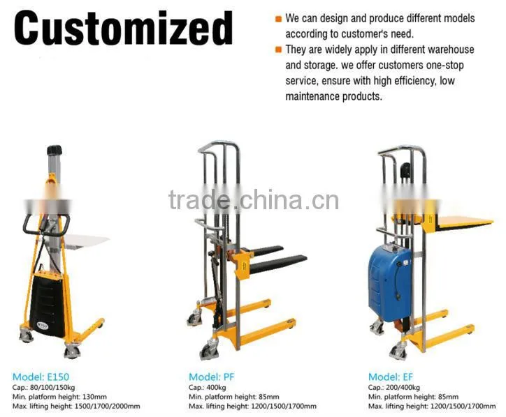 2.0 ton Hand Stacker of Straddle legs