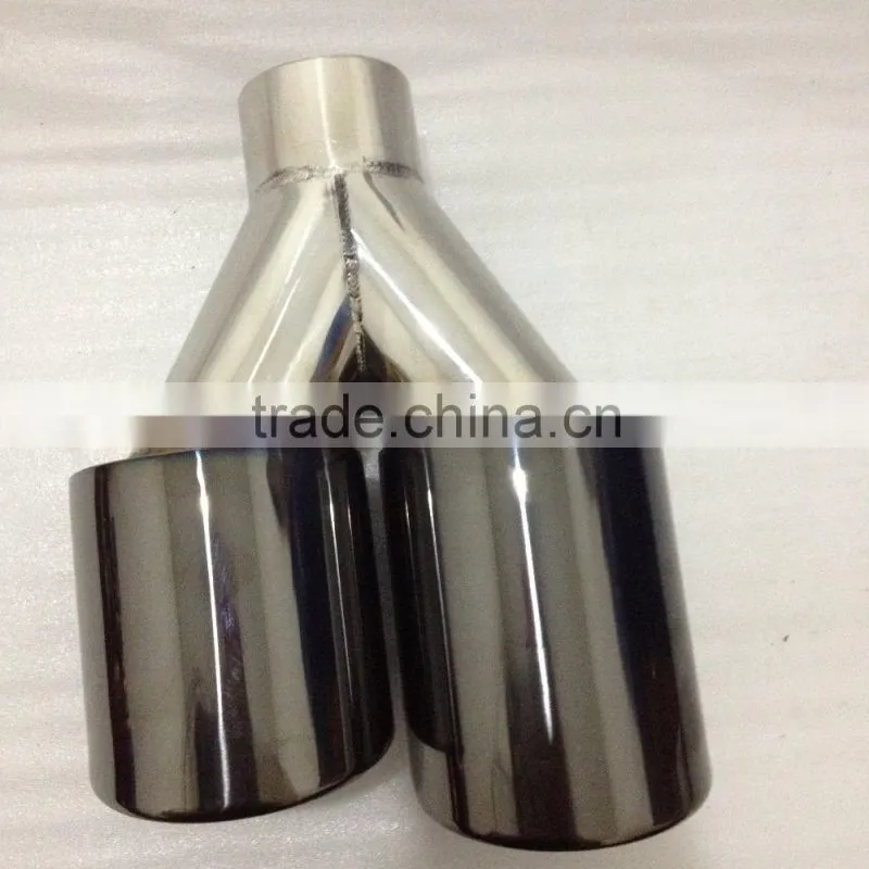 Most Popular Black Titanium coated Universal exhaust tips/muffler pipes