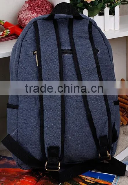 Most Popular low Price cotton canvas backpack for teens