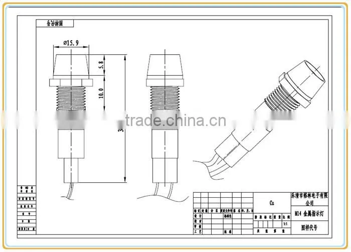 Top Quality ad16-22ds led filament lamp signal lamp indicator light