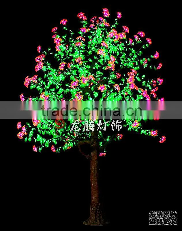3m Pink Led Flower Tree Light for Romantic Wedding