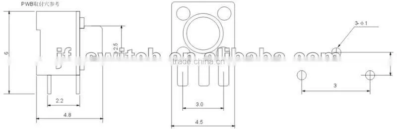 side tact switch ts-1109-h