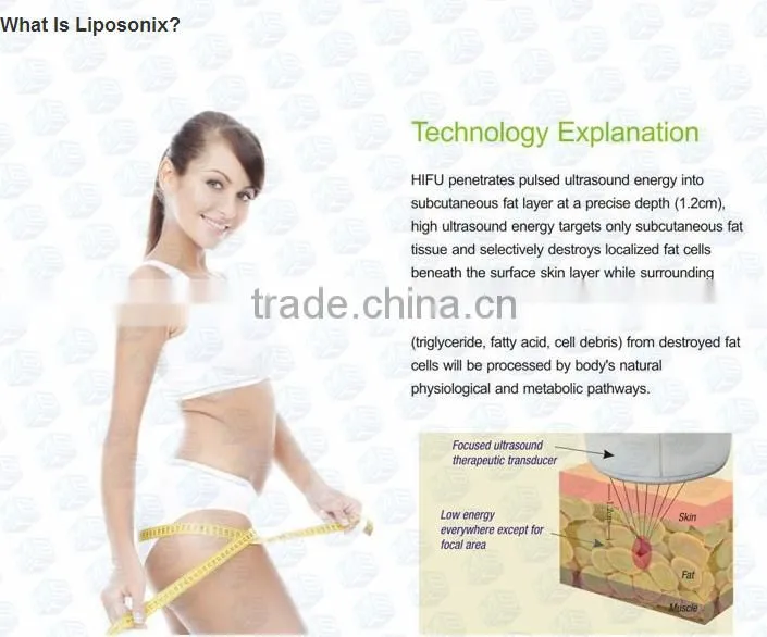 factory price multifunction liposonix hifu slimming machine