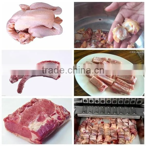 Frozen meat chopping machine