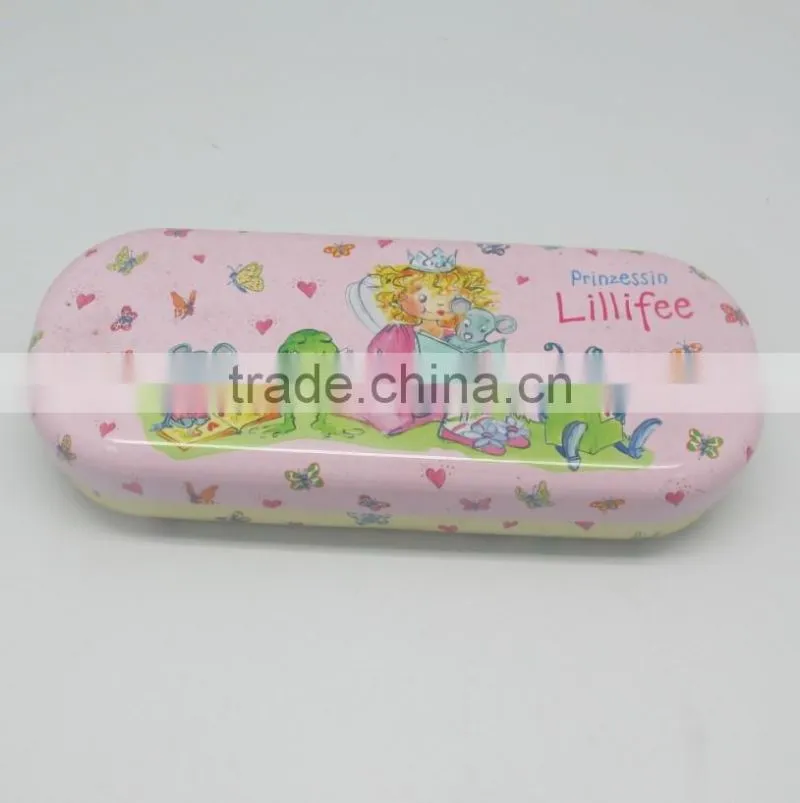 beautiful high quality velvet sponge inside wholesale metal eyeglass case spectacle cases