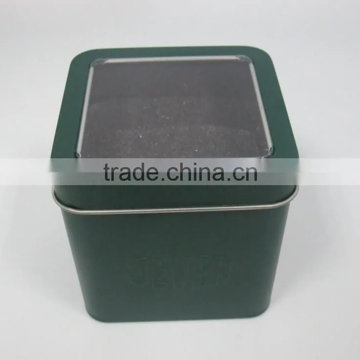 square box with custom design for watch display box watch display box