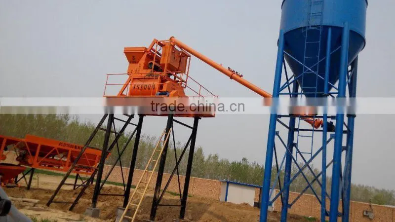 JS500 concrete mixer machine for construction with 500L discharge volume