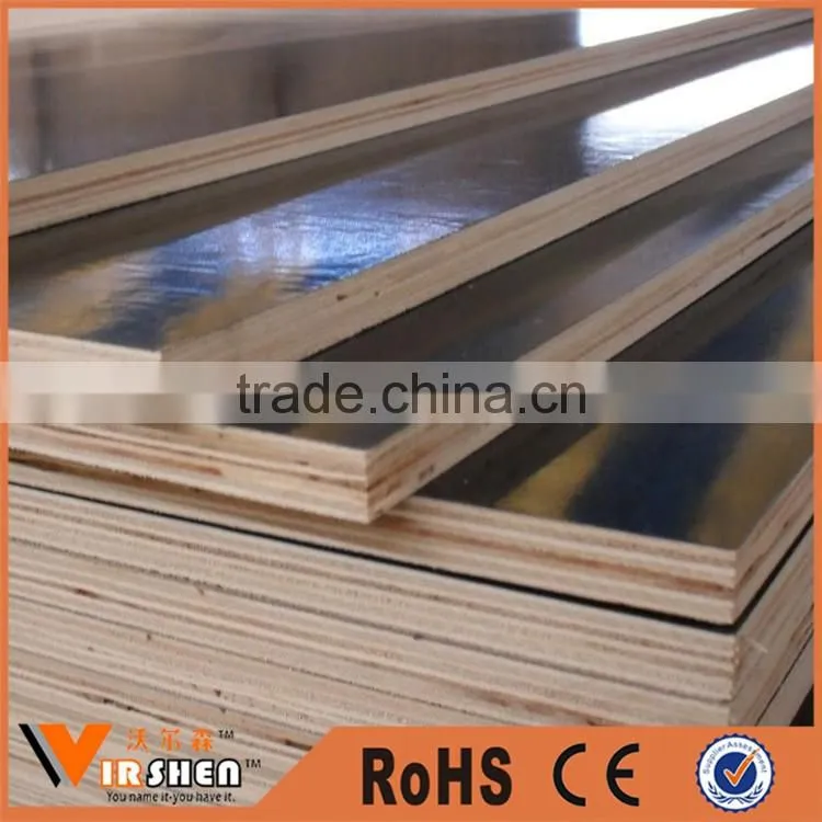 China Manufacturer Wholesale high quality 6-27mm film faced plywood / Brown film , Black film