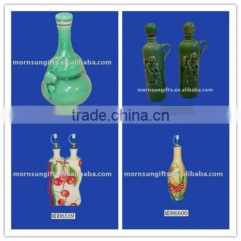 Ceramic Handmade Unique Tiki Vase Wine Decanter