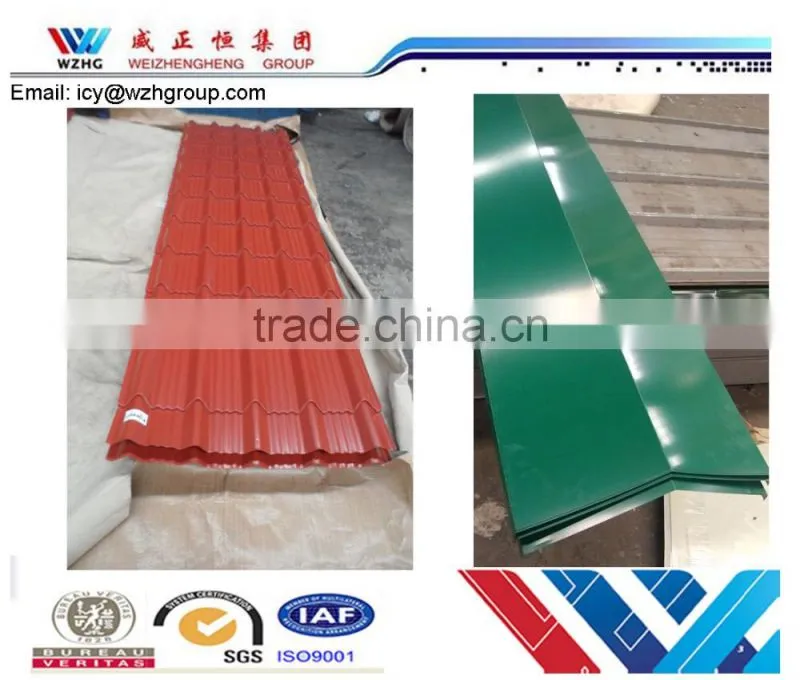Galvanized/Aluzinc Corrugated Steel Sheet For metal roofing sheets
