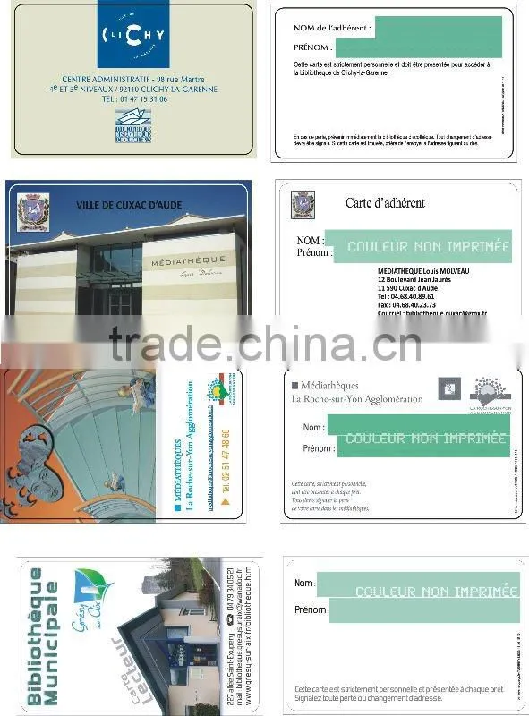 2014 CR-80 standard size LF PVC cards manufacturer