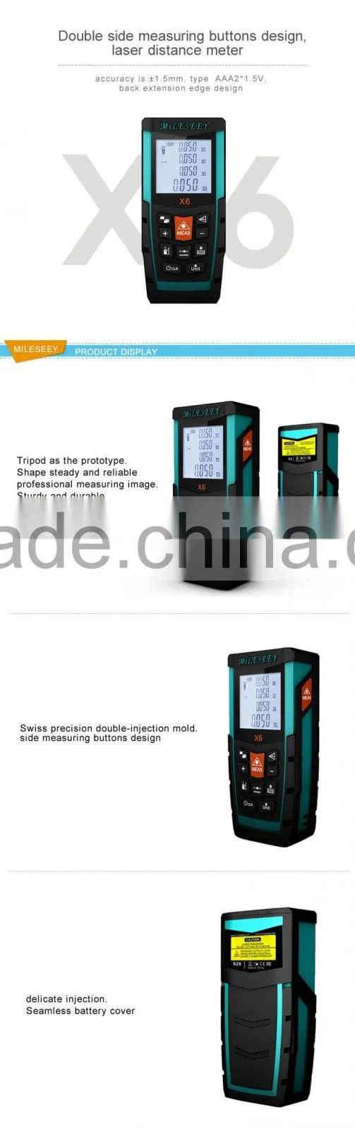 2016 New Laser Measuring Distance Measurement Mini Digital Multimeter Laser Meter Laser Tape Measure Meter
