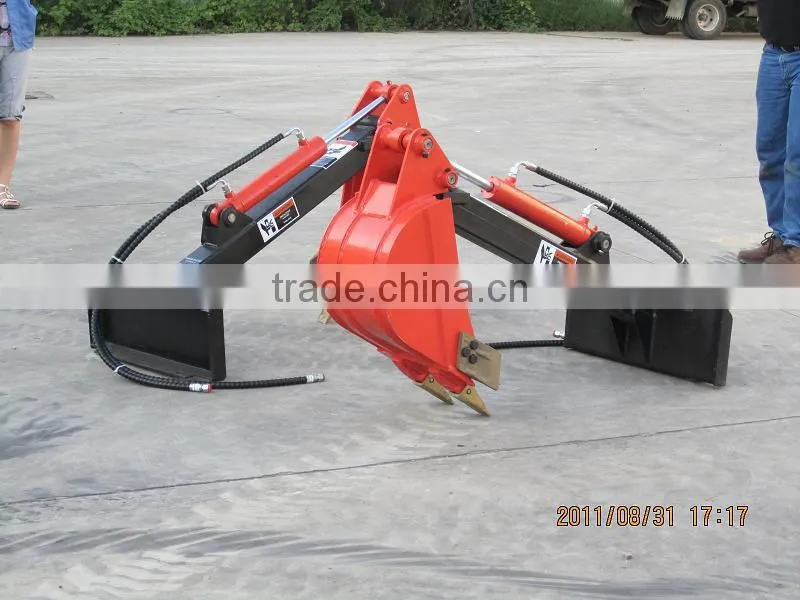 mini digger for skid steer loader