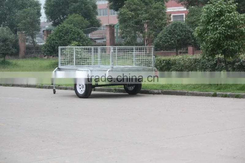 Professional manufactural fully welded Cage Trailer with Ramp (8x5'/ADR/Hot dip Gal) 2016